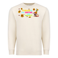 Sandshell fueled by ıced coffee and anxiety Premium Sweatshirt - TumblerDesignByShophia
