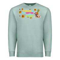 Seafoam fueled by ıced coffee and anxiety Premium Sweatshirt - TumblerDesignByShophia