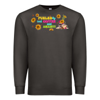 Smoke fueled by ıced coffee and anxiety Premium Sweatshirt - TumblerDesignByShophia