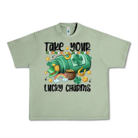 Oil Green take your lucky charms Urban Heavy Tee - MaliasSmallBusiness