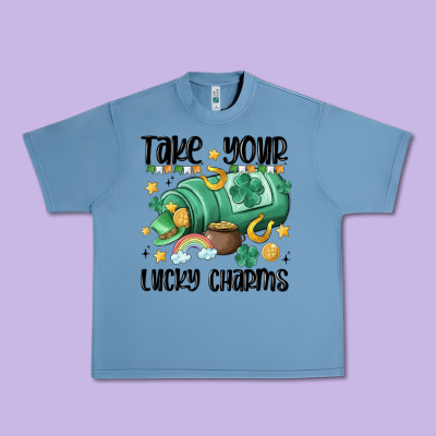 Take Your Lucky Charms Urban Heavy Tee Designed By Maliassmallbusiness