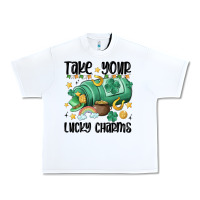 White take your lucky charms Urban Heavy Tee - MaliasSmallBusiness
