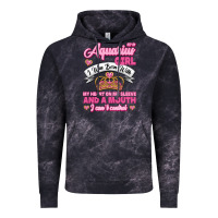 Cloud Black As a Aquarius Girl I was Born with My Heart on my Sleeve and a mouth Vintage Hoodie - Jasminsmagicworld