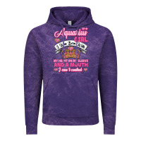 Cloud Purple As a Aquarius Girl I was Born with My Heart on my Sleeve and a mouth Vintage Hoodie - Jasminsmagicworld