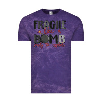 Cloud Purple fragile like a bomb ready to explode Vintage Tee - MaliasSmallBusiness