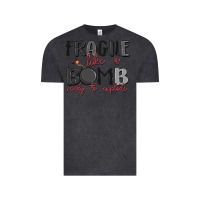 Vintage Black fragile like a bomb ready to explode Vintage Tee - MaliasSmallBusiness
