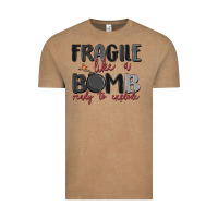 Vintage Coffee fragile like a bomb ready to explode Vintage Tee - MaliasSmallBusiness