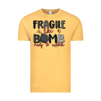 Vintage Mustard fragile like a bomb ready to explode Vintage Tee - MaliasSmallBusiness