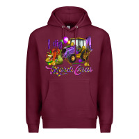 Burgundy I dig Mardi Gras Premium Hoodie - HowdyJamesFarm