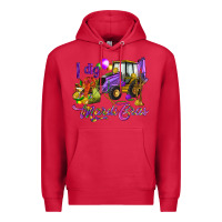Cardinal I dig Mardi Gras Premium Hoodie - HowdyJamesFarm
