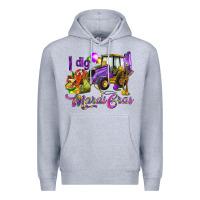 Heather Grey I dig Mardi Gras Premium Hoodie - HowdyJamesFarm