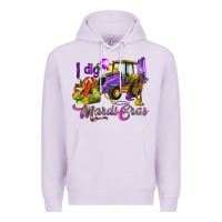 Lilac I dig Mardi Gras Premium Hoodie - HowdyJamesFarm