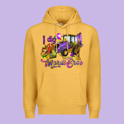 I Dig Mardi Gras Premium Hoodie Designed By Howdyjamesfarm