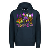 Navy I dig Mardi Gras Premium Hoodie - HowdyJamesFarm
