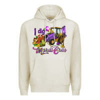 Oatmeal Heather I dig Mardi Gras Premium Hoodie - HowdyJamesFarm