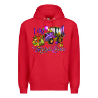 Red I dig Mardi Gras Premium Hoodie - HowdyJamesFarm
