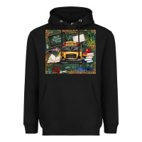 Black school bus back to school Heavyweight Hoodie - texasbilliewilder