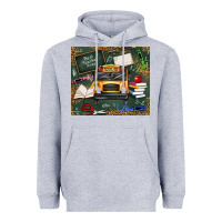 Heather Grey school bus back to school Heavyweight Hoodie - texasbilliewilder