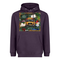 Plum school bus back to school Heavyweight Hoodie - texasbilliewilder