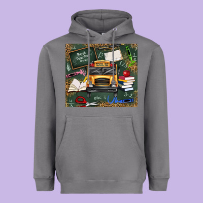 School Bus Back To School Heavyweight Hoodie Designed By Texasbilliewilder