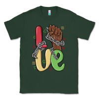 Sports Green love juneteenth Classic Tee - MaliasSmallBusiness