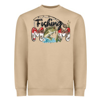 Mushroom fishing mom Heavyweight Sweatshirt - MaliasSmallBusiness