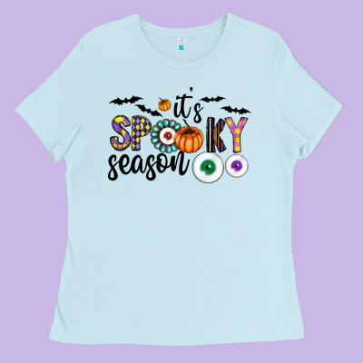 Spooky Ladies Tee Designed By Cowhidedigitalart