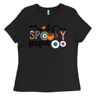 Black spooky Ladies Tee - CowhideDigitalArt