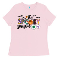 Bubblegum Pink spooky Ladies Tee - CowhideDigitalArt
