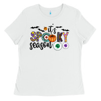 White spooky Ladies Tee - CowhideDigitalArt
