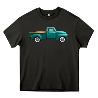 Asphalt western truck right side view Heavy Core Tee - FaDigitalArtStudio