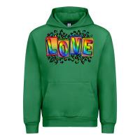 Emerald Love pride Urban Hoodie - FaDigitalArtStudio