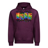 Mauve Wine Love pride Urban Hoodie - FaDigitalArtStudio