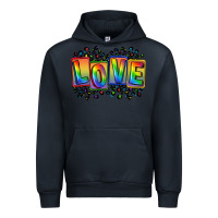 Navy Love pride Urban Hoodie - FaDigitalArtStudio