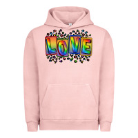 Pigment Salmon Love pride Urban Hoodie - FaDigitalArtStudio