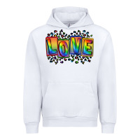 White Love pride Urban Hoodie - FaDigitalArtStudio