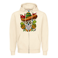 Sandshell sombrero skull Zipper Hoodie - BarkalooDesign
