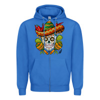 True Royal sombrero skull Zipper Hoodie - BarkalooDesign