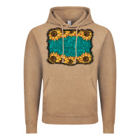 Vintage Coffee sunflower background Vintage Hoodie - BarkalooDesign