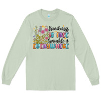 Matcha kindness is free sprinkle it everywhere Long Sleeve Tee - MaliasSmallBusiness