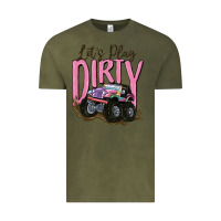 Vintage Olive let's play dirty Vintage Tee - MaliasSmallBusiness