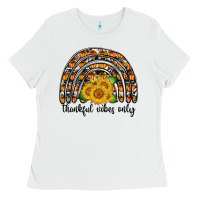 Thankful Vibes Only Ladies Tee | Teevron