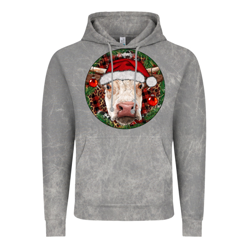 Hereford Cow Christmas Vintage Hoodie by RanaPortraitStore | Teevron