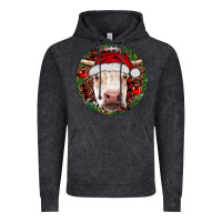 Vintage Black Hereford Cow Christmas Vintage Hoodie - RanaPortraitStore