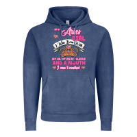 Vintage Denim As A Aries Girl I Was Born With My Heart On My Sleeve And A Mouth Vintage Hoodie - Jasminsmagicworld