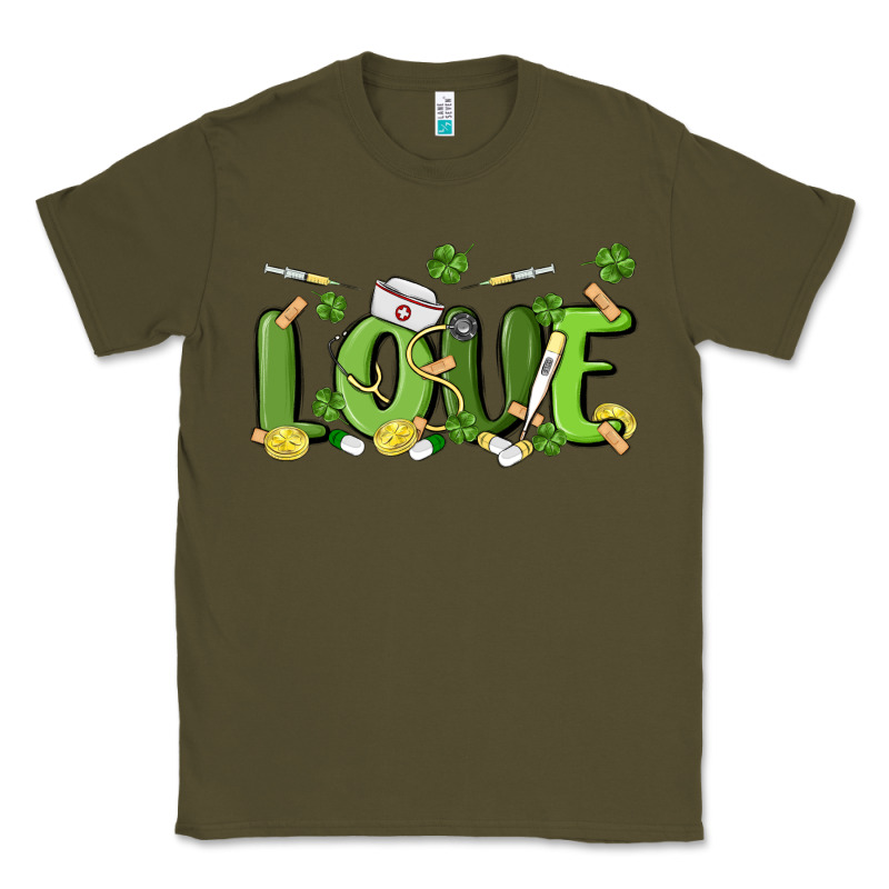 St Patricks Love Nurse Classic Tee by MaliasSmallBusiness | Teevron