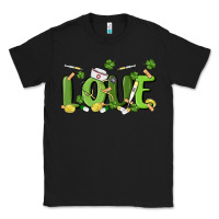 Black st patricks love nurse Classic Tee - MaliasSmallBusiness