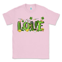 Bubblegum Pink st patricks love nurse Classic Tee - MaliasSmallBusiness