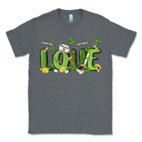 Charcoal Heather st patricks love nurse Classic Tee - MaliasSmallBusiness