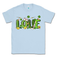 Dusty Blue st patricks love nurse Classic Tee - MaliasSmallBusiness